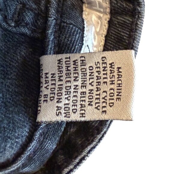 Chicos Platinum Women's Size 2.5 Short (34x28) Slim Leg Black Stretch Denim - Picture 12 of 12